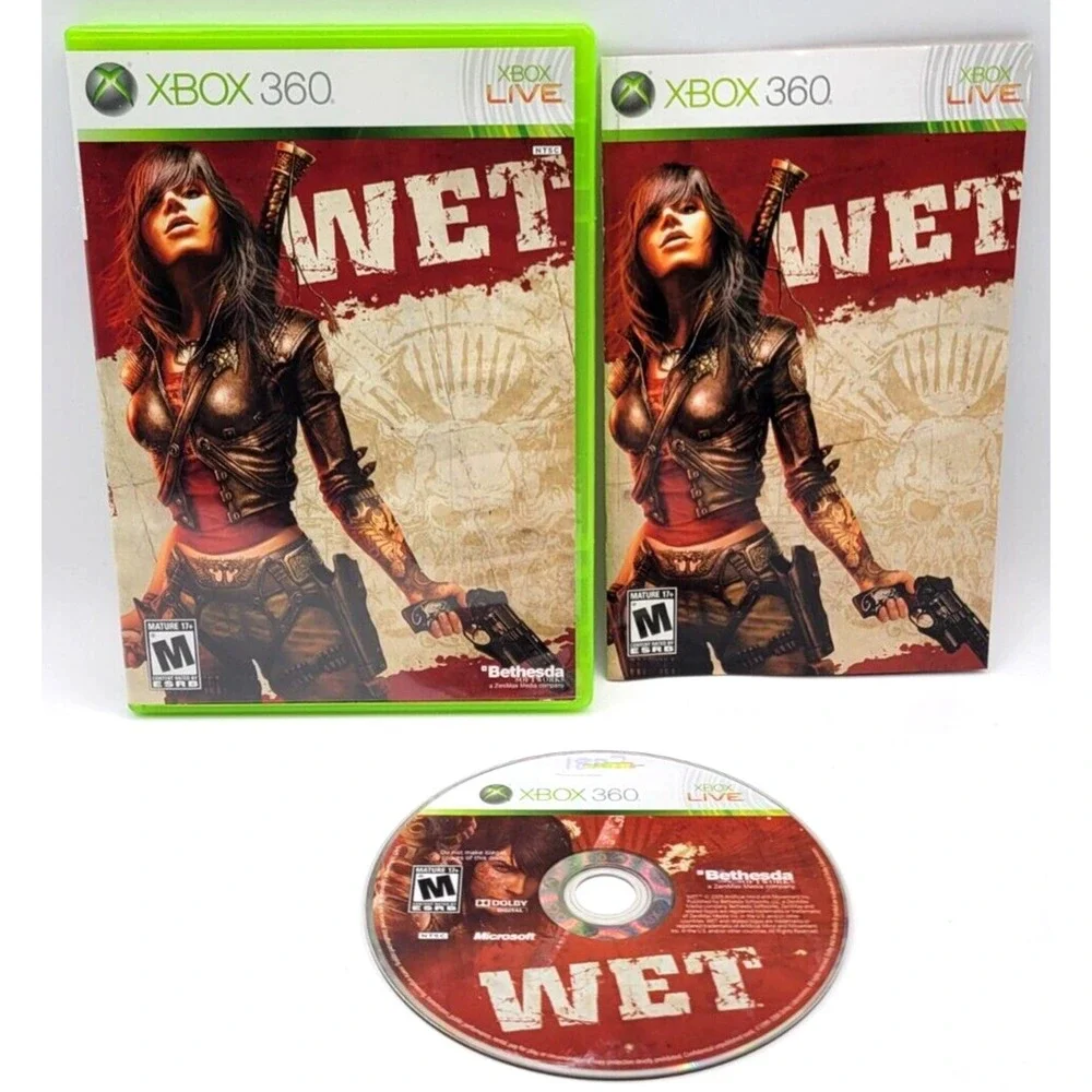 Wet (Microsoft Xbox 360, 2009) Complete With Case and Manual -‎ Works Great